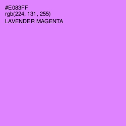 #E083FF - Lavender Magenta Color Image